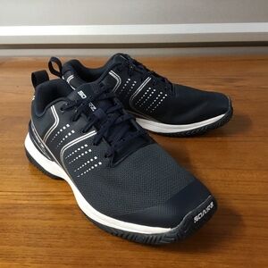 Sqairz Men Blue Turf Pickleball Baseball Trainer Shoe Size 8.5